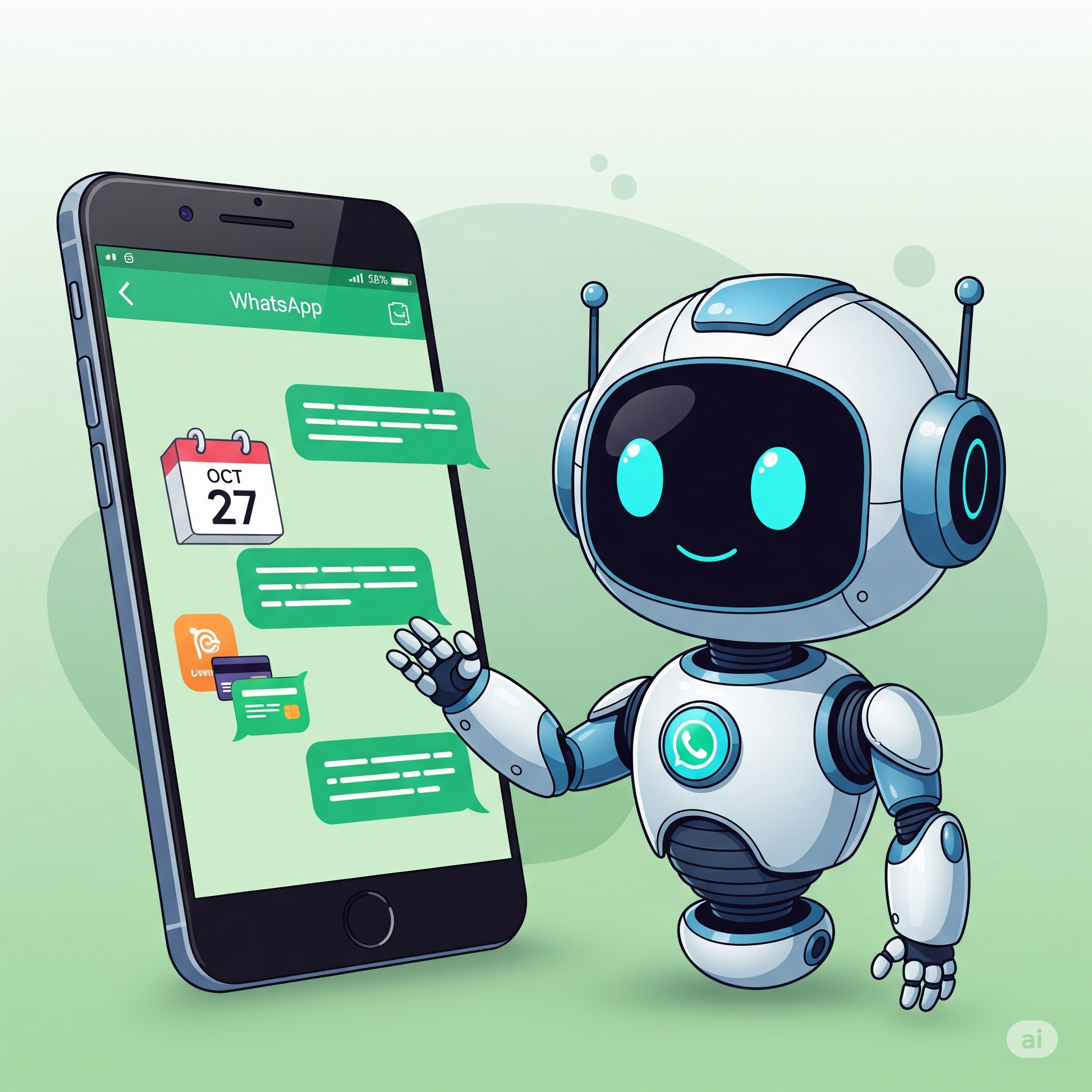 Bot agendando cita en WhatsApp